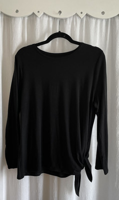 Pure Jill Fit Side-Tie Top Women s LP Black Wardrobe Basic