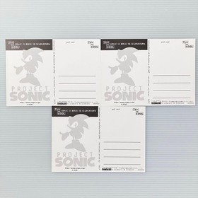 Sega Saturn Sonic Jam Postcard Set 3pcs Collectible Used 66s