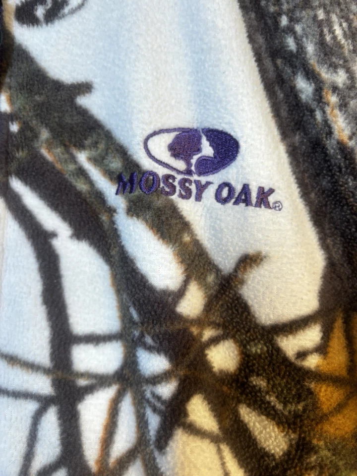 Mossy Oak женщин маленький белый и фиолетовый снег флис камуфляж полный молнии куртка - Изображение 3 из 4