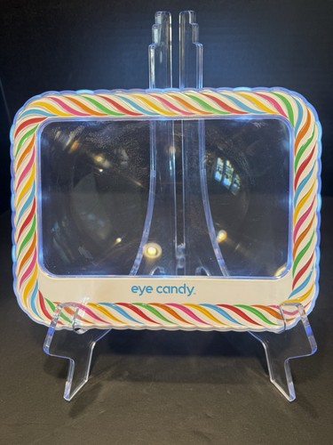 Eye Candy Rainbow Striped Lighted Dimmable Magnifying Glass 300x Lightweight