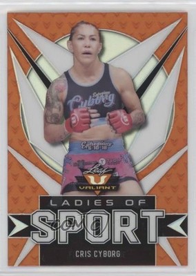 2021 Leaf Valiant Ladies of Sport Orange 75/99 Cris Cyborg #LS-02 p6a