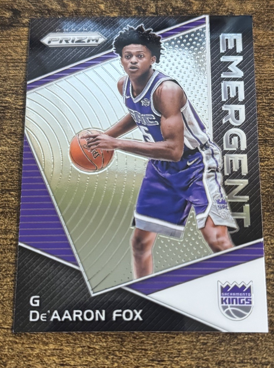 2017-18 Panini Prizm Emergent Rookie Insert De’Aaron Fox Kings Spurs RC Free QTY
