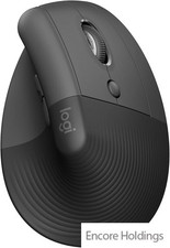 Logitech Lift Ergonomic Wireless Mouse - Graphite 910-006466