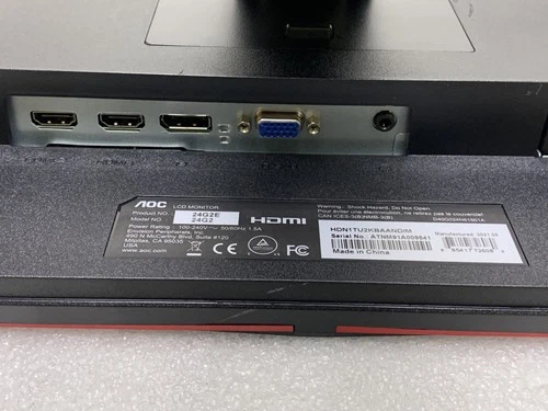 AOC 24G2 24G2E 23.8" 144 Hz Frameless Gaming Monitor - Stand Pwr HDMI Cable Inc image 5