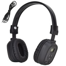Portable Wireless FM Radio Headset with an automatic search and store feature