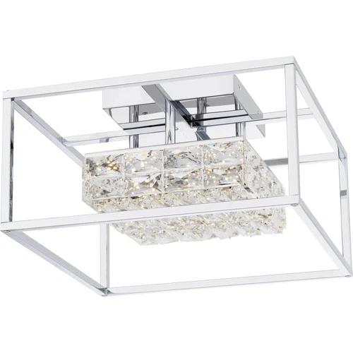 Quoizel PCDZ1716 Dazzle 16"W Flush Mount Square Ceiling Fixture - Black - Picture 3 of 12