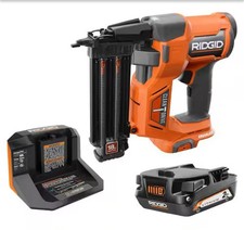 RIDGID 18V Brushless Cordless 18-Gauge 2-1/8 in. Brad Nailer with CLEAN DRIVE