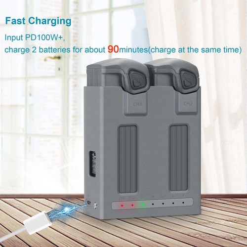 2-Way Charger for DJI Mavic 4 Pro Batteries w/USB Power Bank & Auto Sync Tech - Picture 12 of 15