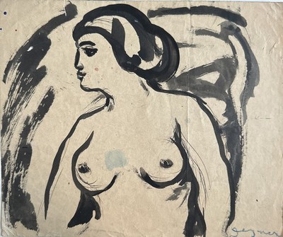 Degner, Arthur (1888-1972)  Halbakt  um 1920, signiert u.r.