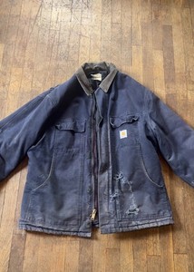 Carhartt C03 DNY ジャケット 46 ネイビー C003 Loose Fit Firm Duck Insulated Traditional Coat | Carhartt