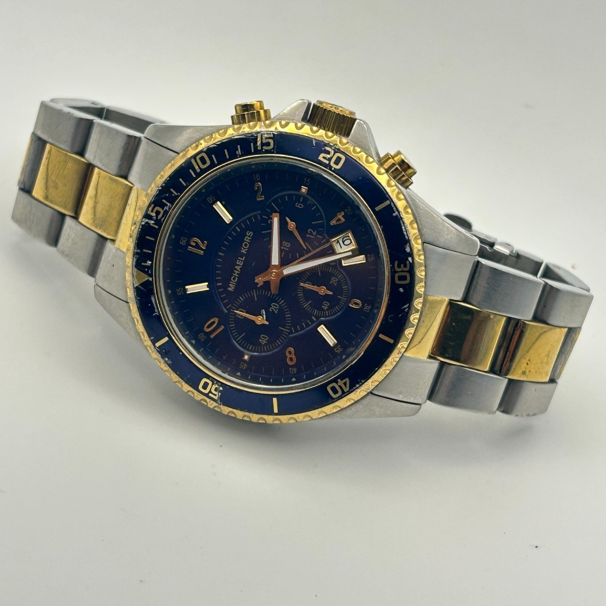 Michael Kors Jet Set MK-8175 Men's Two Tone Chronograph Watch