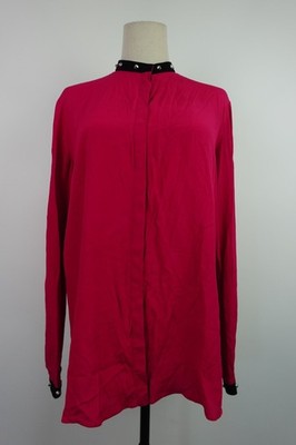 MOSCHINO BOUTIQUE BAUMWOLLHEMD DAMEN GR. 42 SHIRT DAMEN VINTAGE BLUSE NIETEN