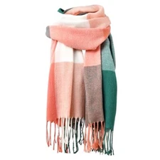 Scarfs for Women - Winter Scarf for Women Cold Weather Soft Pashmina Scarf Pink