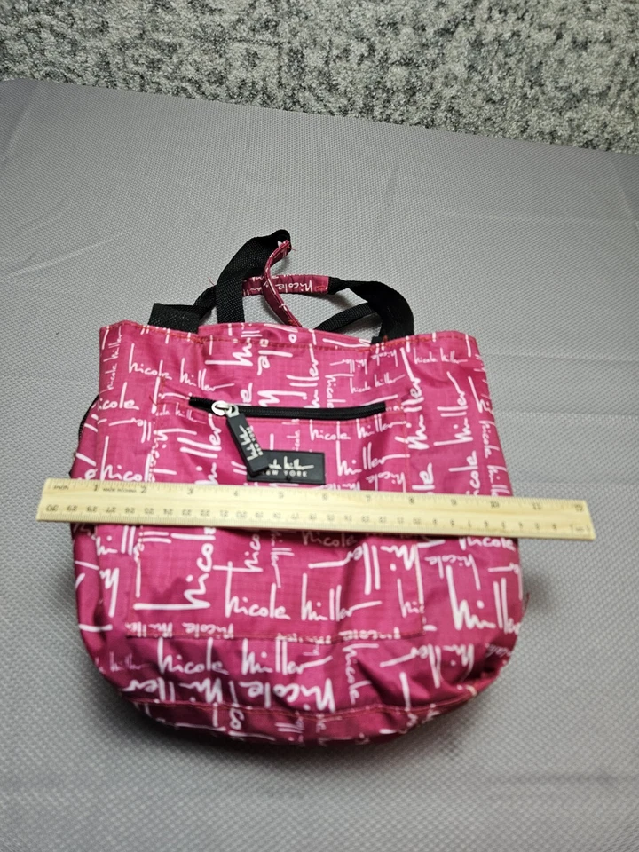 Nicole Miller  New York Insulated Lunch Tote  Cooler Signature Pink 11 Lunch  - Image 2 of 4