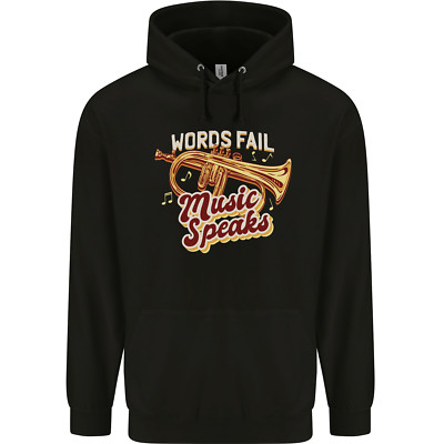 Flügelhorn Musik spricht wo Worte versagen Kinder Kids Hoodie