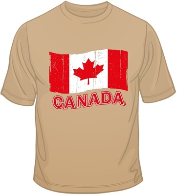 Canada Flag T Shirt You Choose Style, Size, Color 10636
