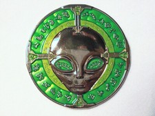 Life Found on Pluto Alien - Polished Nickel Finish - New Unactivated Geocoin