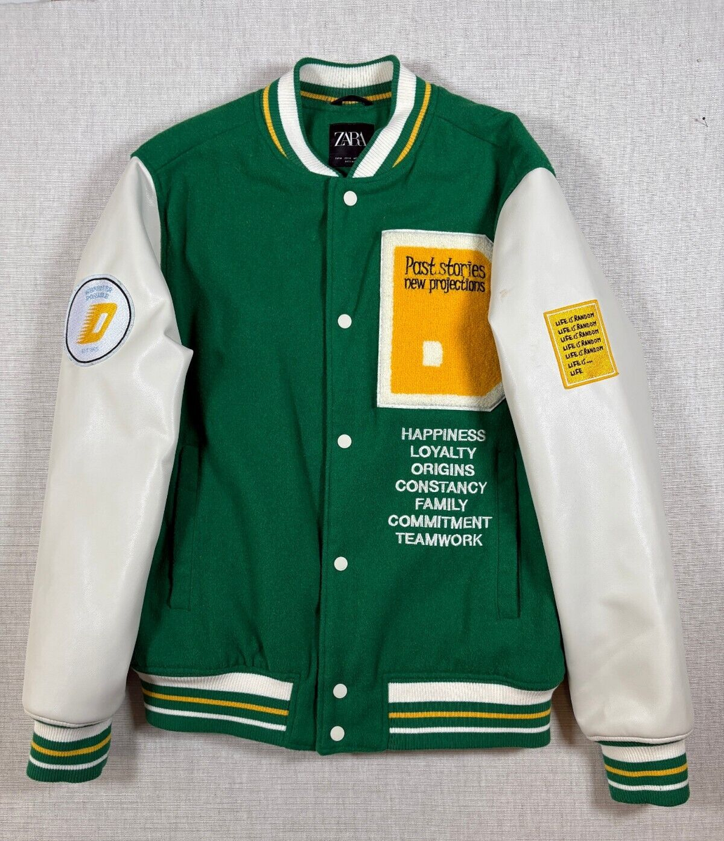 ZARA Varsity BOMBER JACKET Limited Edition Adult Medium US