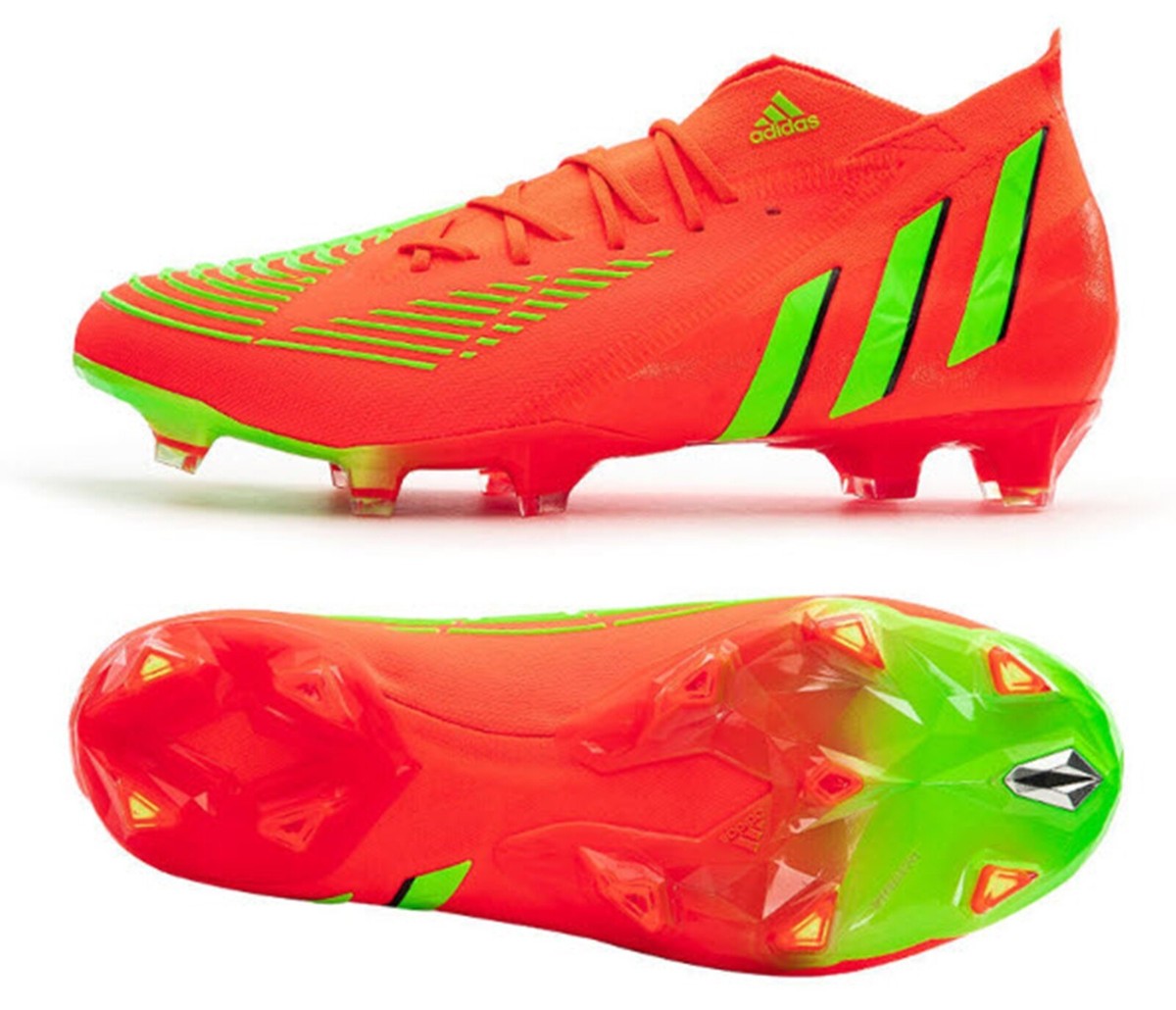 Adidas Men PREDATOR EDGE.1 FG Cleats Football Red Soccer Boots GYM
