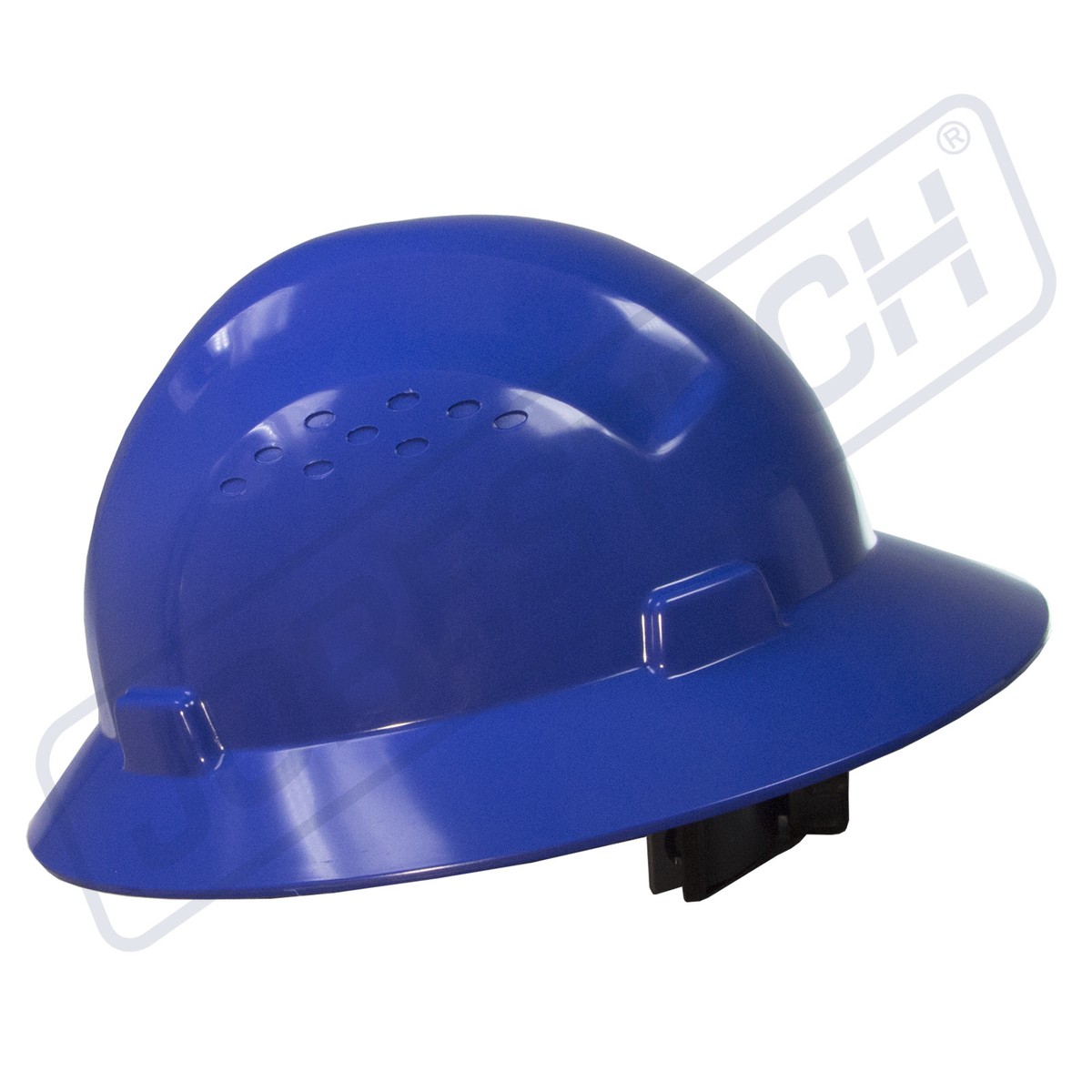 Blue Cap Style Hard Hat w/ 6-Point Nylon Ratchet Suspension