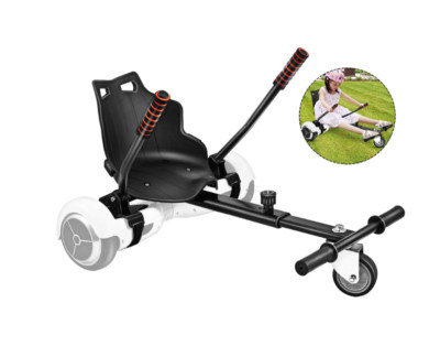Black Hover seat Attachment Hover Go Kart Hoverkart For Electric Scooter (New)