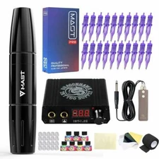 Mast Magi Tattoo Pen Machine Kit Pro Cartridges Power Box Inks Set