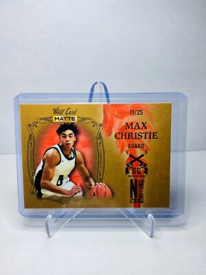 2022 Wild Card Matte National Convention MAX CHRISTIE Orange Smoke RC /25 #SGN-3