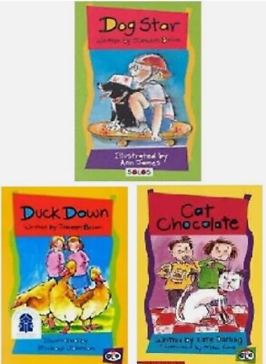 NEW x 3 SOLOS easy to read PHONICS stories age 5-7 beginning readers early read 