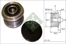 INA 535 0203 10 Alternator Freewheel Clutch for BMW,BUICK,BUICK (SGM),CHEVROLET,