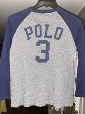 Polo Ralph Lauren Boys Long Sleeve T-Shirt Large 14- 16 POLO 3 on back