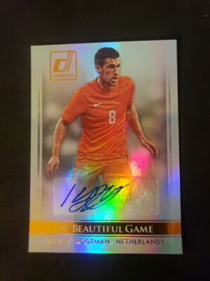 2015 Panini Donruss Soccer Kevin Strootman Beautiful Game Auto Autograph Bronze