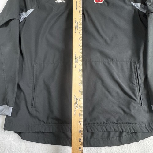 Adidas 1/4 Zip Pullover NC State Removable Sleeves Men's L Black Baseball Golf - Picture 8 of 11
