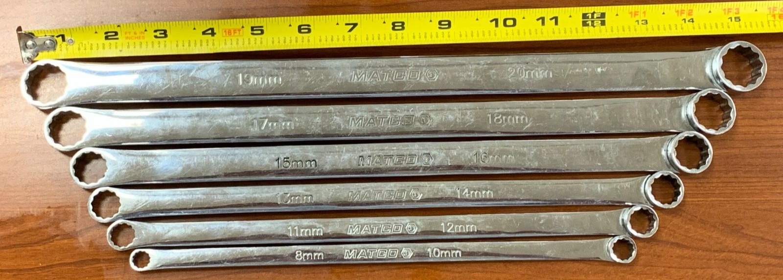 Matco Zero Degree XL Offset Metric Wrench Set 8mm 20mm 6pc RBZXL eBay