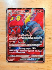Magcargo GX 198/214 Lost Thunder NM Full Art Pokemon Card