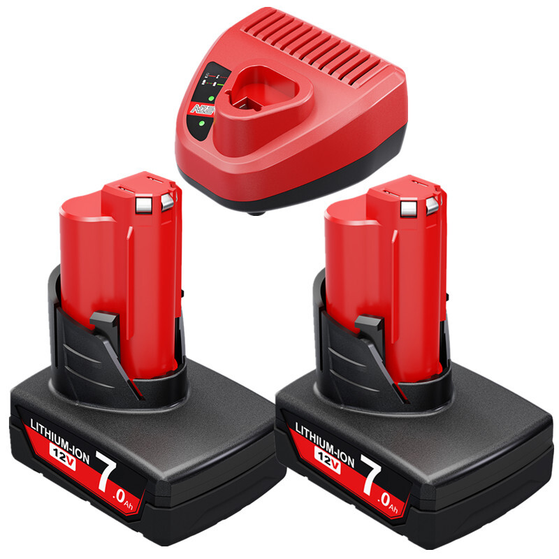 9.0Ah 8.0Ah 12V Battery / Charger for Milwaukee M12 Lithium XC 6.0 48