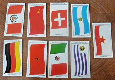 9 Flaggen Sonnenfußball Russland Marokko Mexiko Hurrika Deutschland Peru Jugoslawien