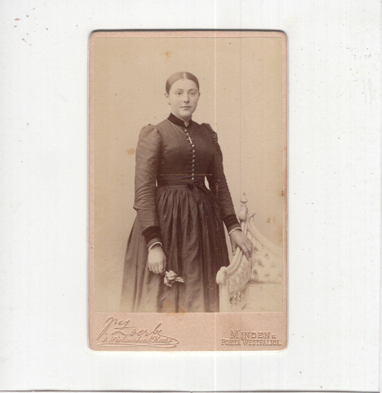 CDV Photo Lady-Minden & Porta Westfalica 1880er