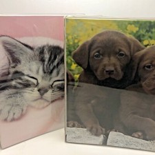 Keith Kimberlin Puppy & Kitten Binders 1" Loose Leaf Super Cute!