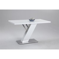 Chintaly Imports Dining Table In White on sale Chintaly Imports Dining Table In White on sale