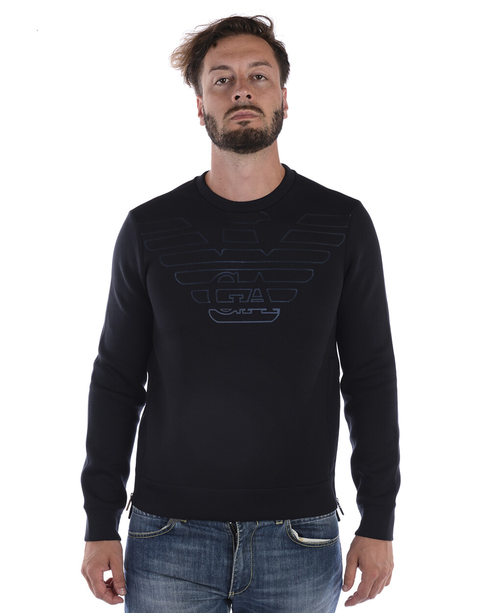 Толстовка Emporio Armani с капюшоном Мужская синяя 6Z1MP01JTYZ F971 SzXL СДЕЛАЙТЕ ПРЕДЛОЖЕНИЕ 51290₽