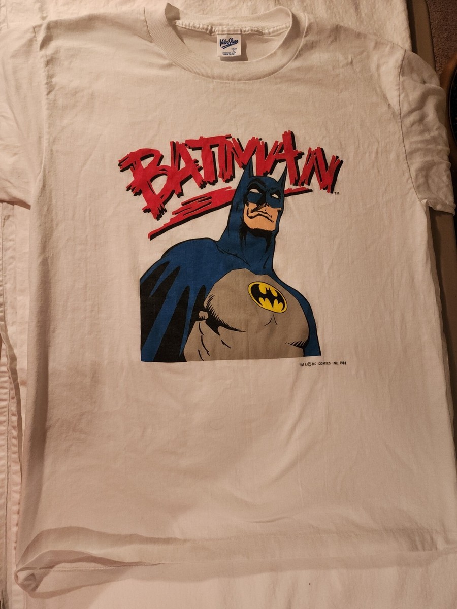 Vintage Batman 80's Velva Sheen Large T-shirt DC Comics | eBay