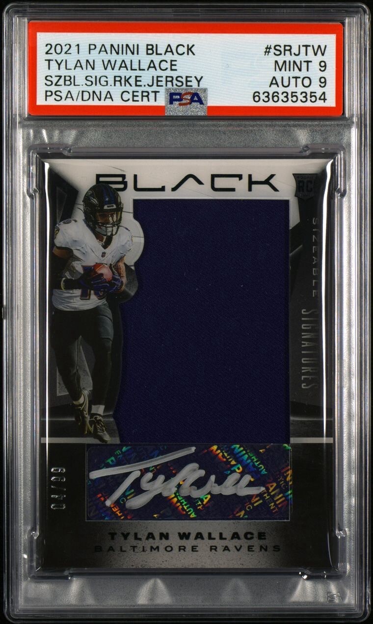 Tylan Wallace Panini Immaculate Collection Clearly Immaculate Rookie Jerseys #CRJTW Prime