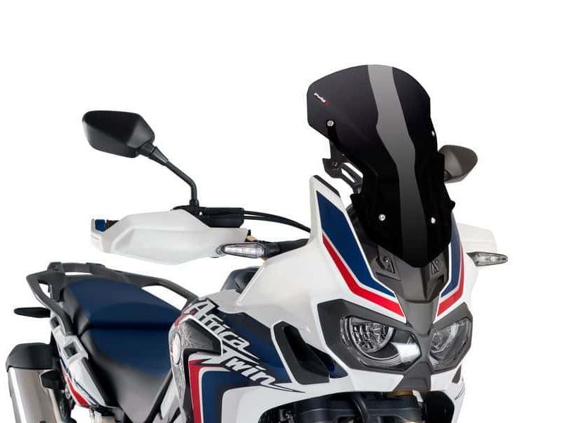 Puig Blk Adjust SP Screen+Support Honda Africa Twin CRF1000L Adventure SP 18-19