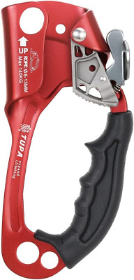 Climbing Hand Ascender 8-13Mm Vertical Rope Access with Ergonomic Rubber Handle 