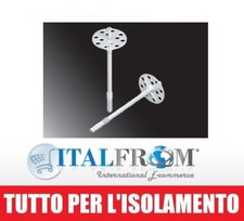 Tassello in Polipropilene con Perno per Pannelli Isolanti Lungh.70 mm Italfrom