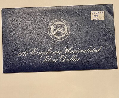 1972 S Eisenhower BU Blue Pack 40% Silver Ike Dollar US Coin | eBay