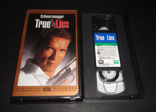 True Lies (VHS, 1996, Widescreen Series) Arnold Schwarzenegger THX Rare Action