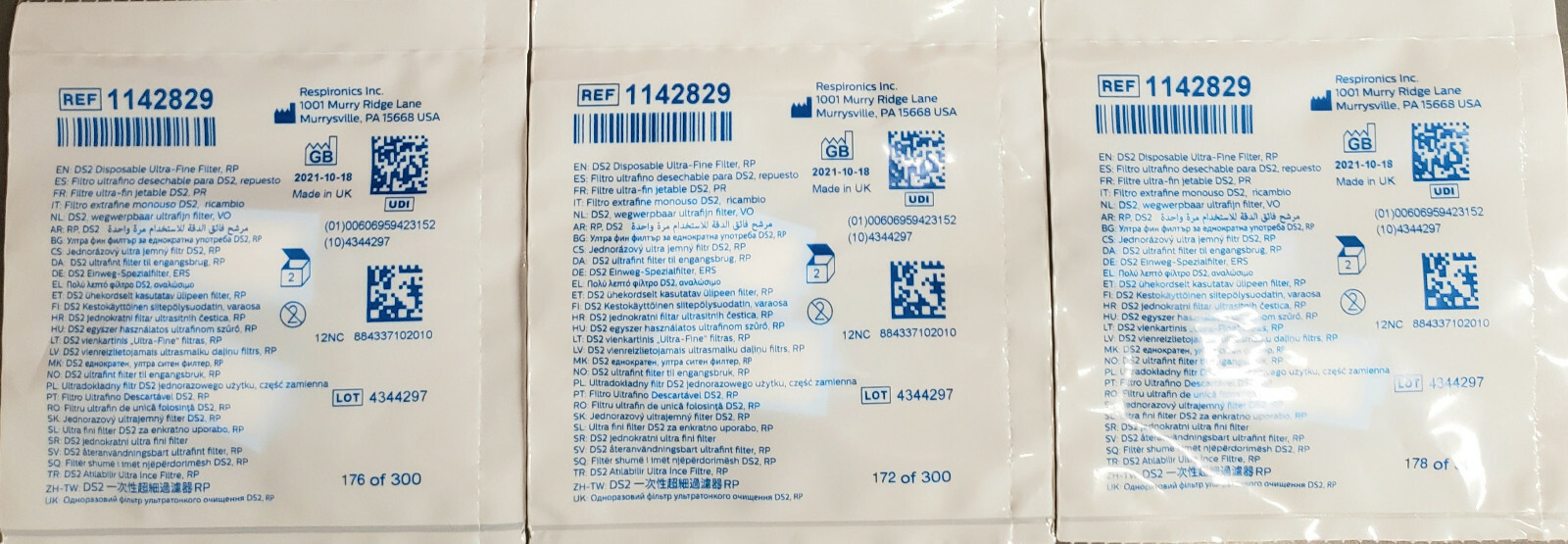 New 6 OEM Philips Respironics Dreamstation2 Disposable Filters 1142829