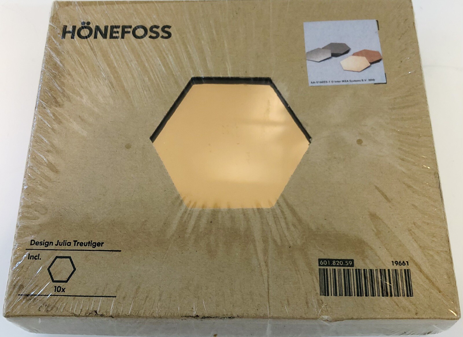 IKEA Honefoss 10Piece Hexagonal Chrome Brass Mirrors Julia Treutiger