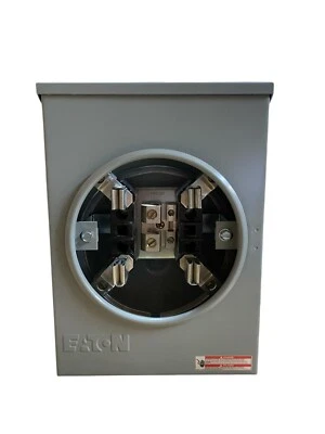 EATON B-Line 11 Meter Socket 125A 4 Jaw 1PH, NEMA 3R Top Feed 125 Amp (New)